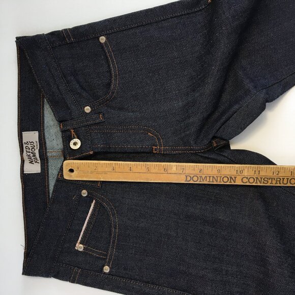 Naked & Famous Supper Skinny Guy Button Fly Selvedge Jeans 28 - Picture 11 of 12